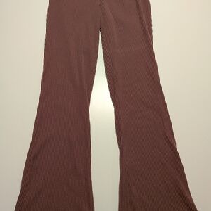 Wild Fable Ribbed Flare Pants Set | Mauve Pink | Women’s Small